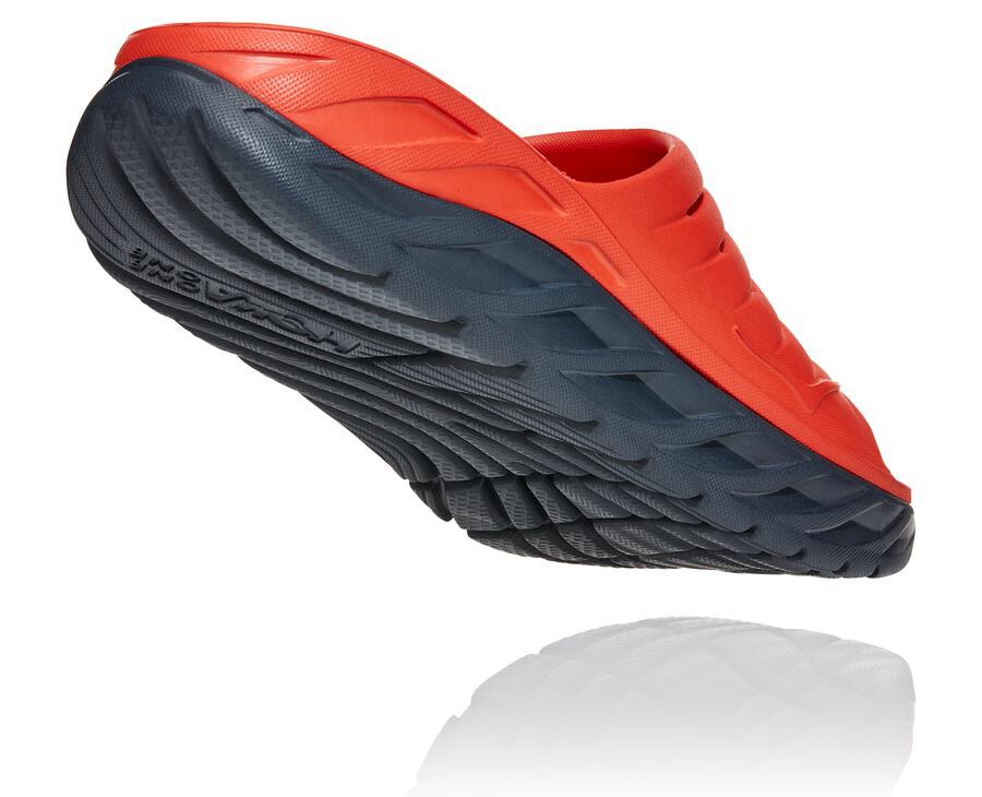 Hoka Australia One One ORA Recovery - Mens Slide Red - VYSRU-9072